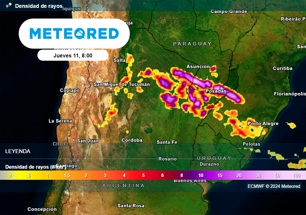 Alerta naranja por fenómenos severos en Corrientes y tormentas fuertes