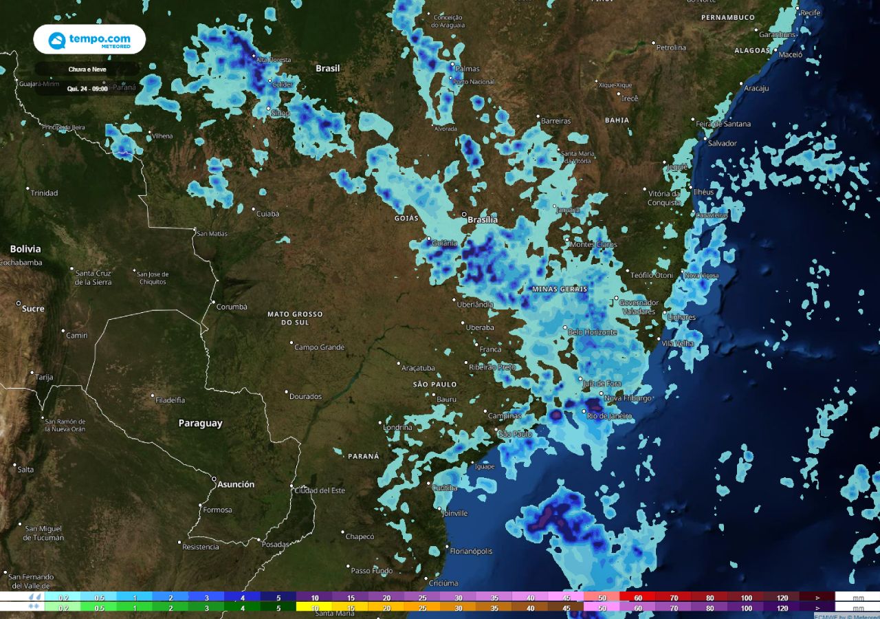 Alertas De Chuvas Volumosas E De Tempo Severo No Sudeste E Centro Oeste