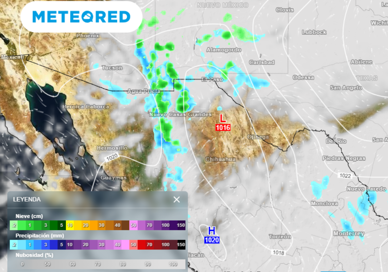 Dos Frentes Fr Os Con Sus Masas De Aire Y Una Tormenta Invernal