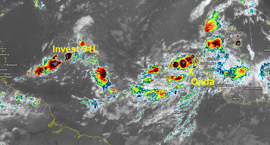 El despertar del Atlántico dos ondas tropicales en desarrollo