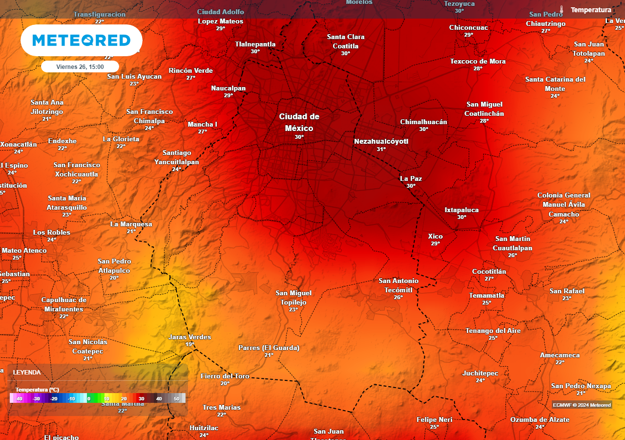 El tiempo en CDMX El calor regresará terminando la semana laboral