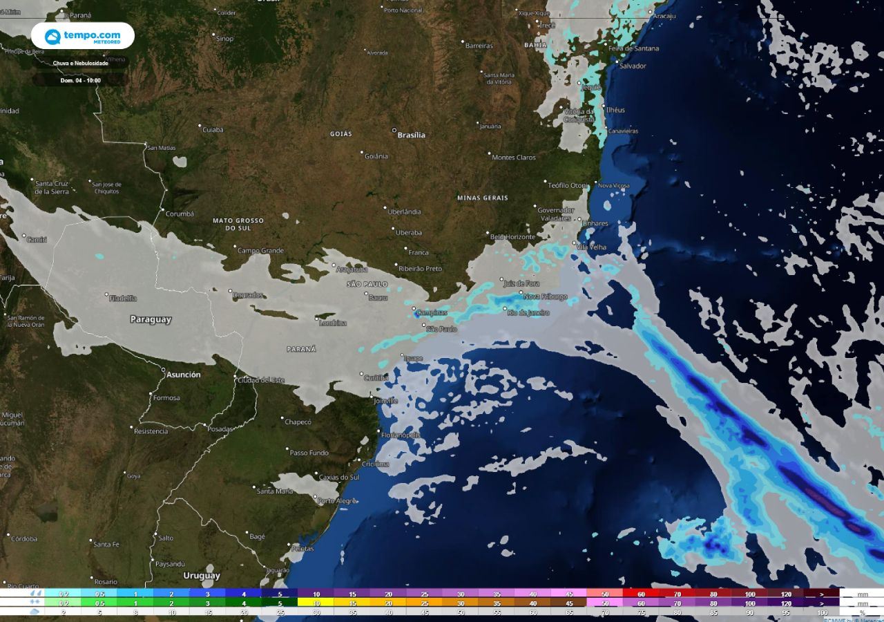 Fim De Semana Massa De Ar Polar E Frente Fria Atuando No Centro Sul