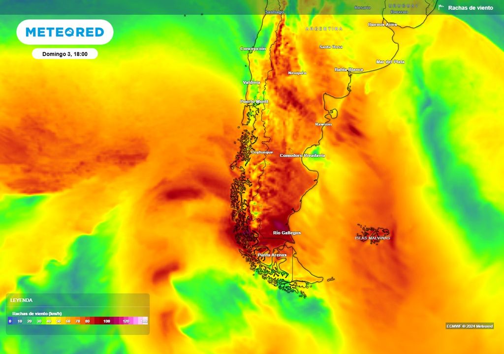 Hasta con río atmosférico sistema frontal avanza hacia Chile y