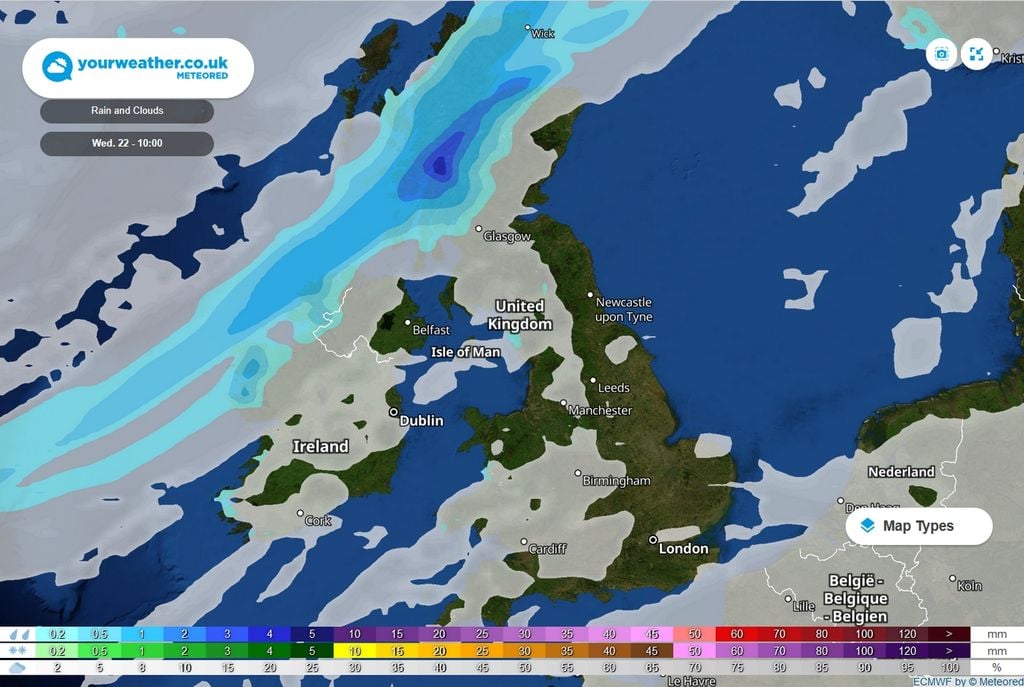 Heavy Rain And Gale Force Winds To Hit The UK This Week