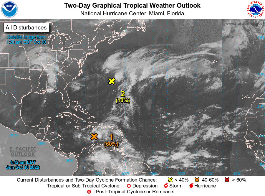 La última tormenta tropical de este mes se podría desarrollar en el Caribe