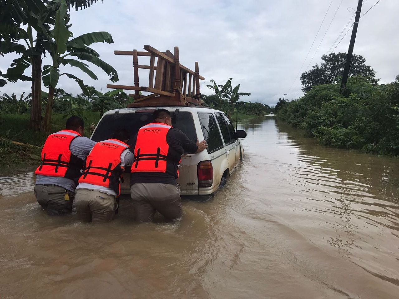 Lluvias intensas se registran en Chiapas dejando algunos daños