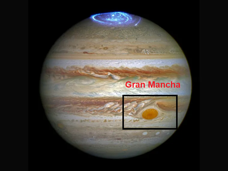 Los vientos en la Gran Mancha Roja de Júpiter se están acelerando