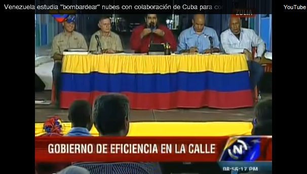 Maduro El Niño y la siembra de nubes