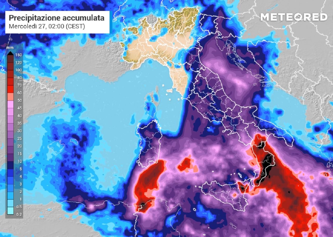 Allerta Meteo Rossa In Calabria E Sicilia Quanto Piover E Il Mare