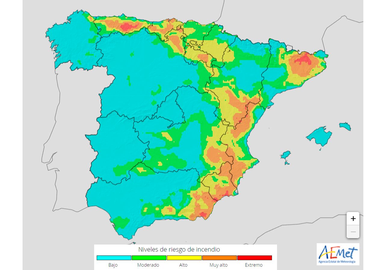 Ma Ana Volver El Riesgo Extremo De Incendios A Espa A Como En Verano