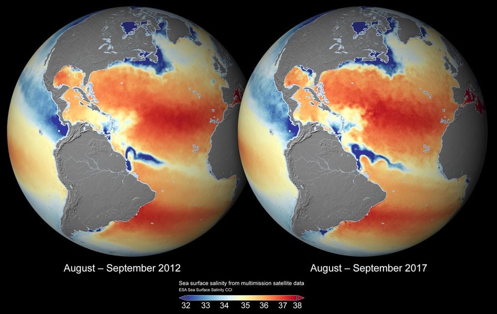 Mapas de salinidad e impacto de la variabilidad climática