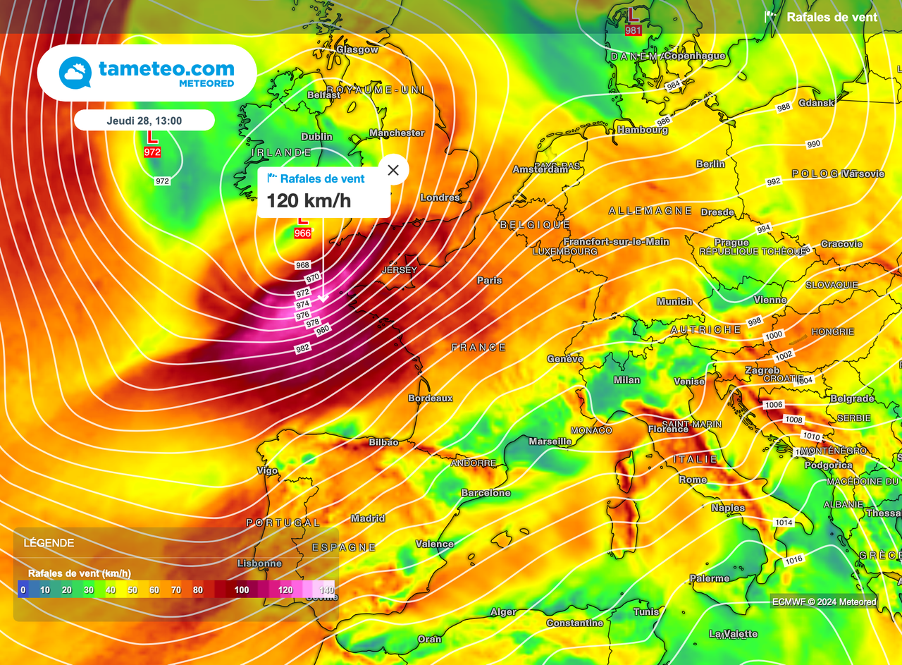 Météo en France risque t on d observer des coups de vent voire une