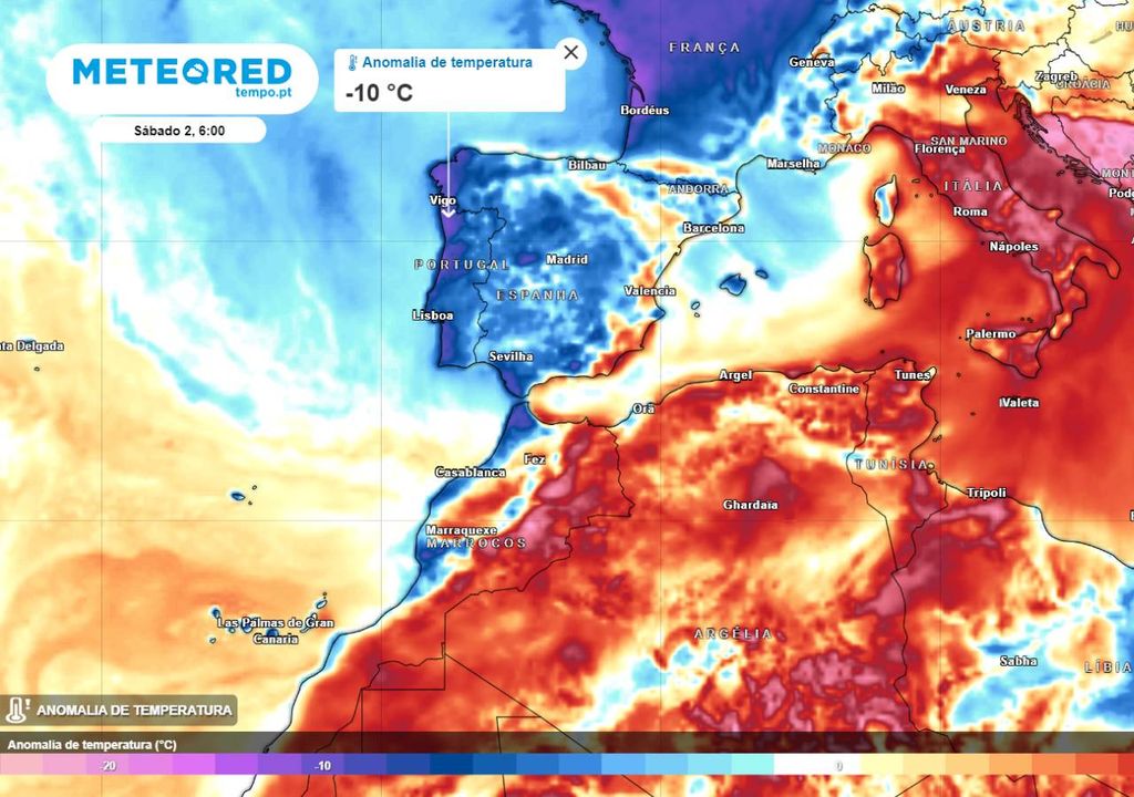 Mudan A Do Tempo Em Portugal Frente Fria E Rio Atmosf Rico Trazem