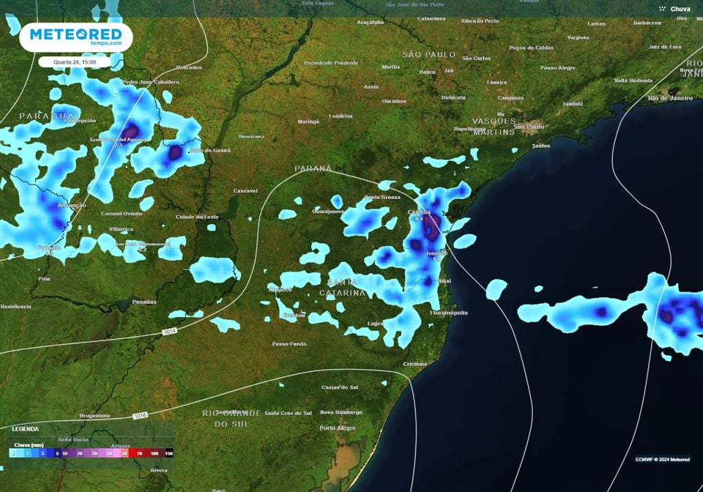 O Tempo Na Regi O Sul Nova Frente Fria Avan A J No In Cio Da Semana E