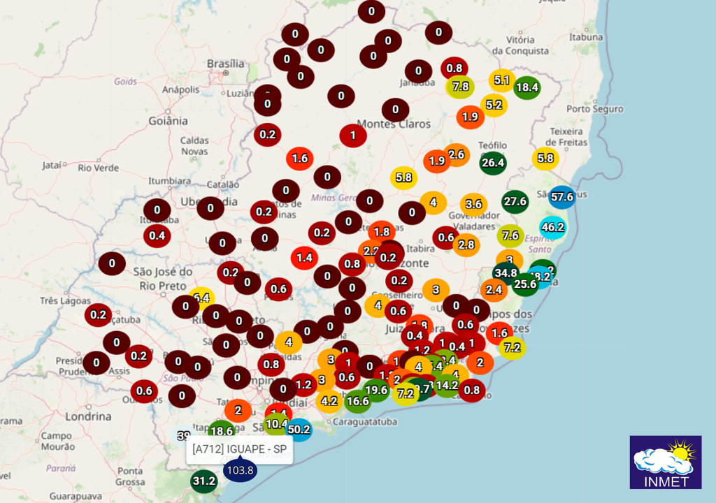 O tempo nesta semana na Região Sudeste intensa massa de ar frio traz