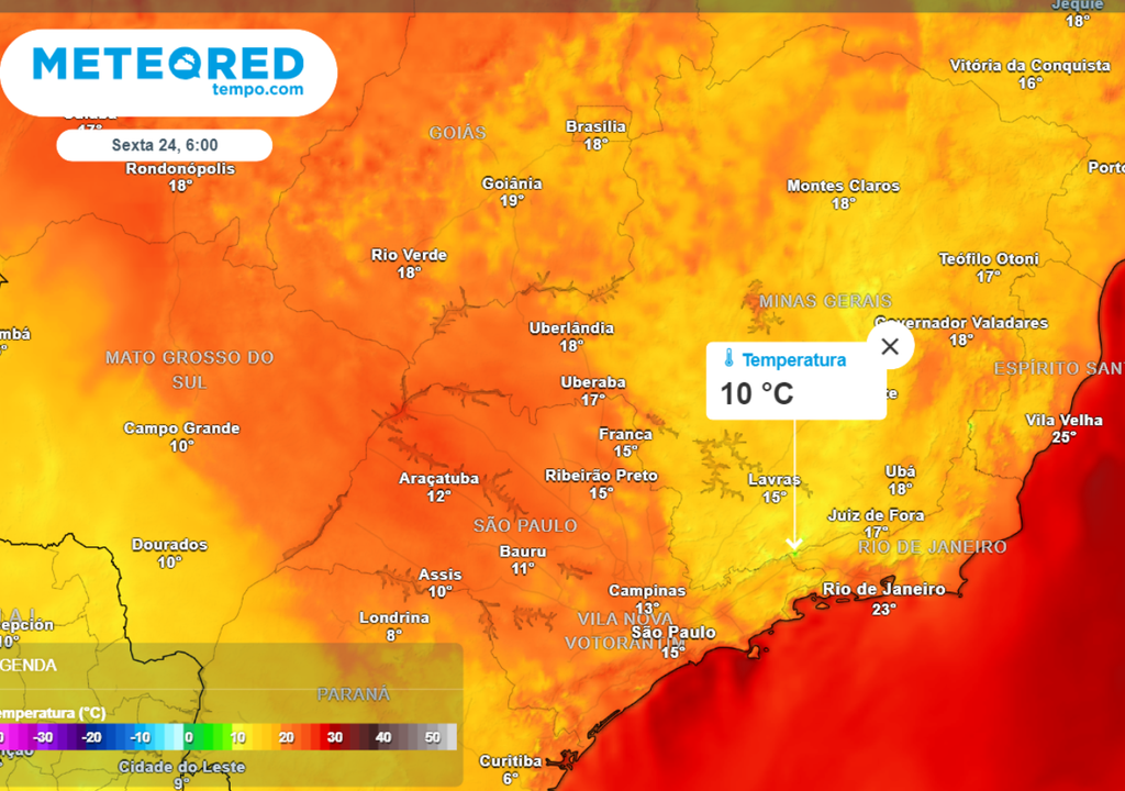 O Tempo Nesta Semana Na Regi O Sudeste Intensa Massa De Ar Frio Traz