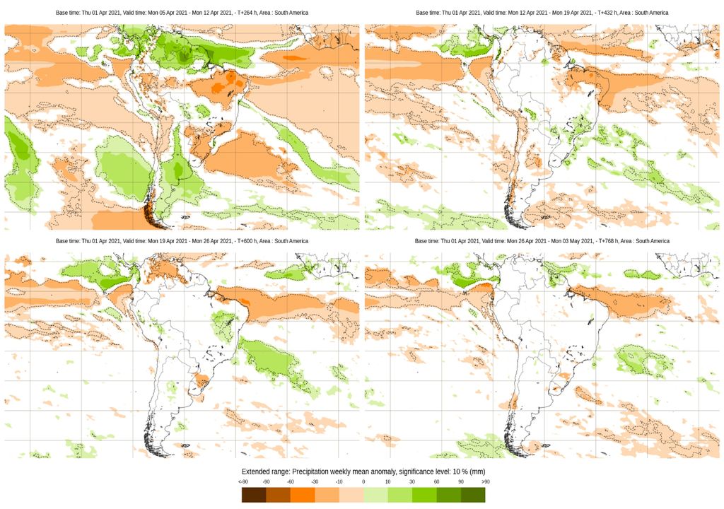 Qual será o padrão climático de abril