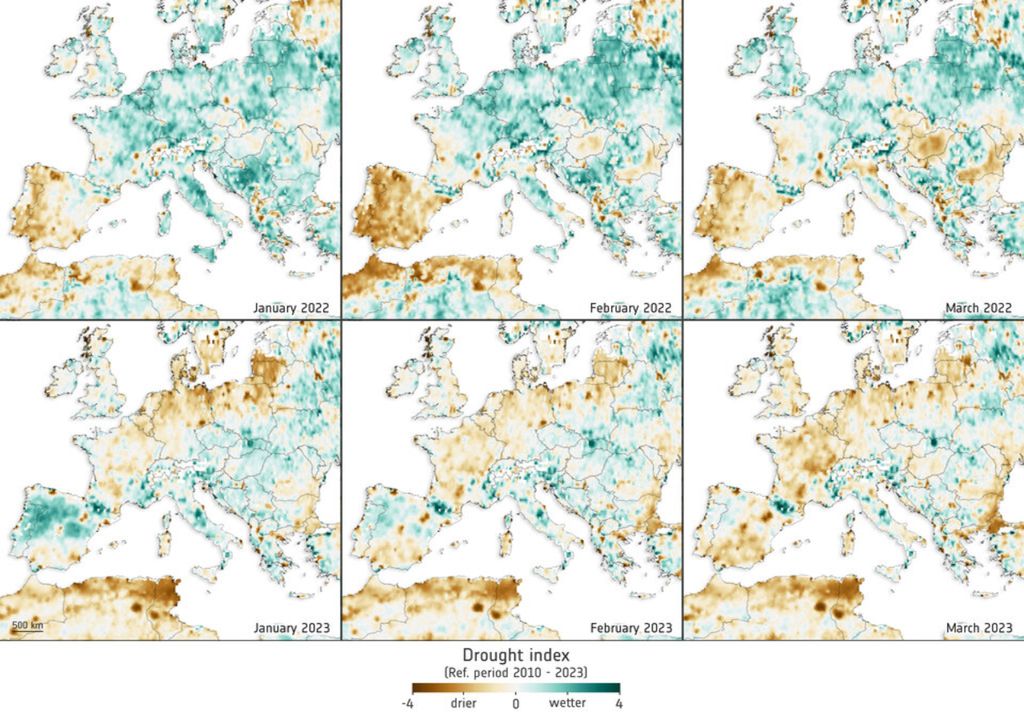 Seca A Europa J Est A Secar