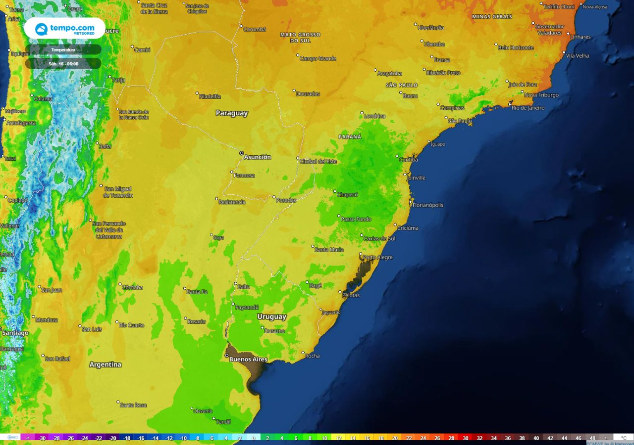 Semana Santa inicia alertas de tempo severo e frio na Região Sul