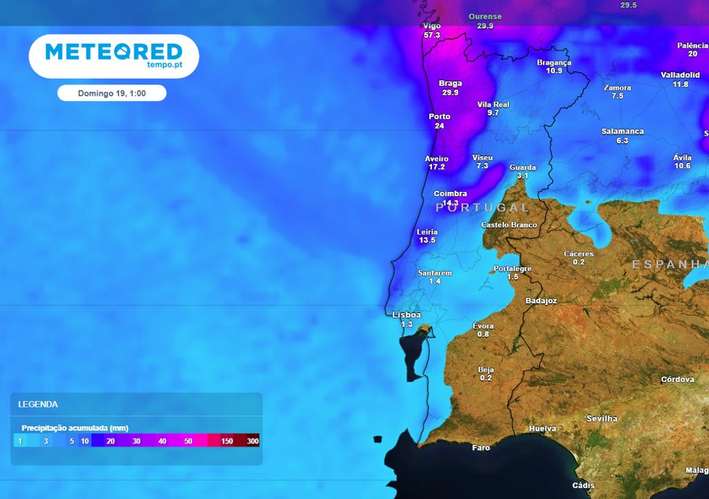 Tempo em Portugal esta semana mudança radical devido à depressão fria