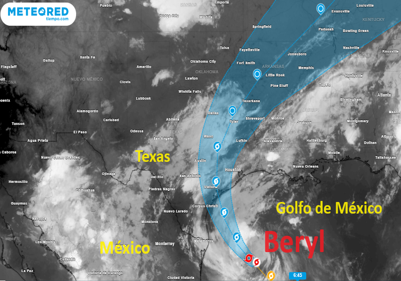 Texas se prepara para la llegada del huracán Beryl vientos de 140 km h