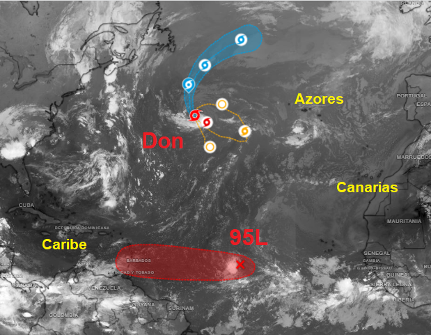 La tormenta tropical Emily cada vez más cerca y el Caribe en su trayectoria