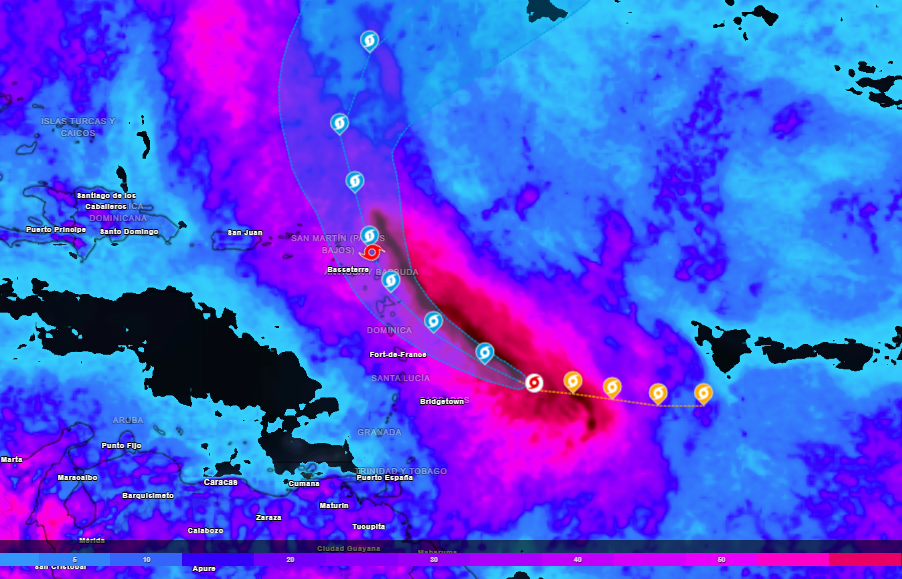 La Tormenta Tropical Tammy Podr A Llegar A Ser Hurac N E Impactar En