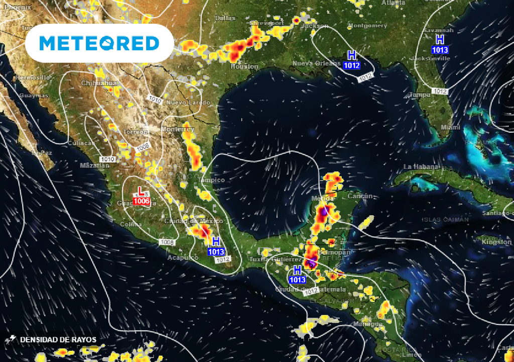 Tormentas intensas para este lunes en varios estados de México