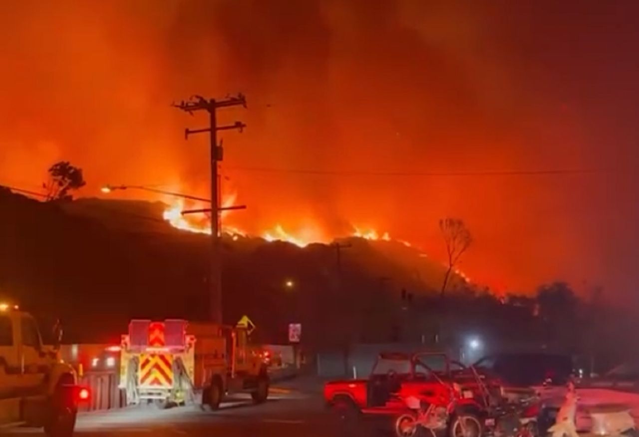 Massive Wildfire Fanned By Strong Winds Wreaks Havoc In Los Angeles