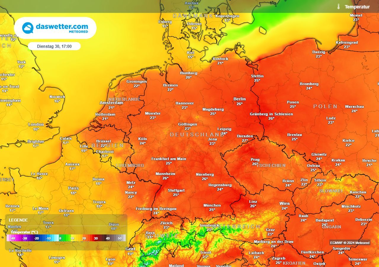 Wetterexperte Johannes Habermehl Bis 29C wir stürzen in Deutschland