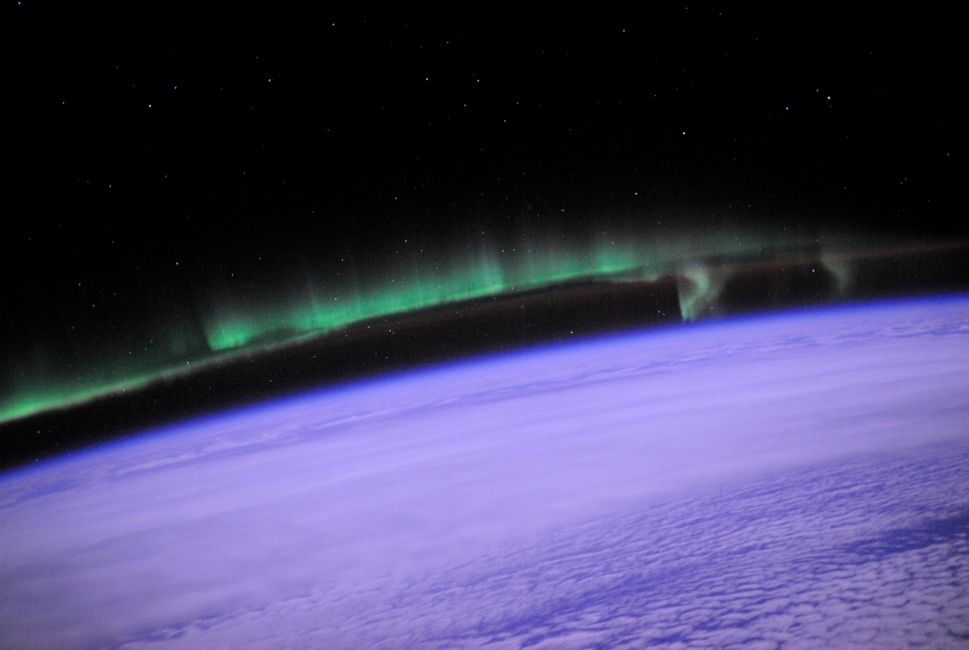 Aurora desde la ISS/EEI.