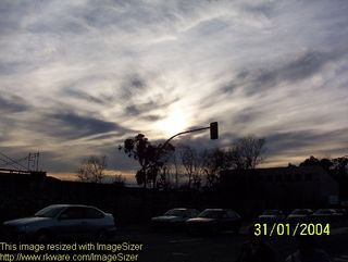 Atardecer primaveral en Santander (31/ENE/04)