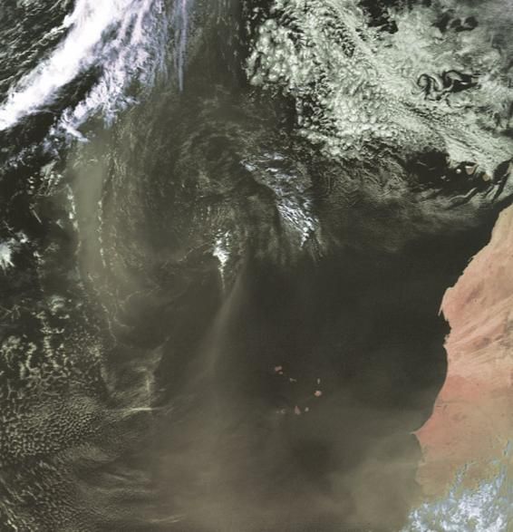 Imagen del TIROS-NOAA de 10 a las 1518Z.