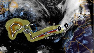 ¿Es el huracán Leslie el de más larga duración en el Atlántico Norte?