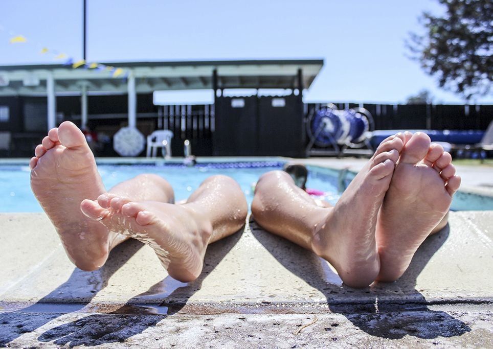 Piscina y calor