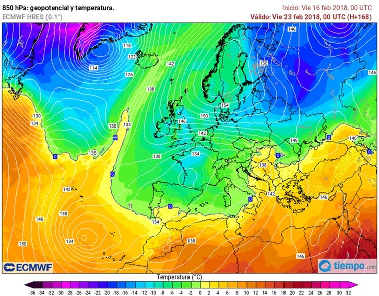 Europeo 850 hPa Europeo 850 hPa