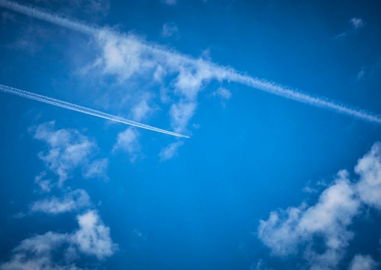 Estelas de aviones Estelas de aviones