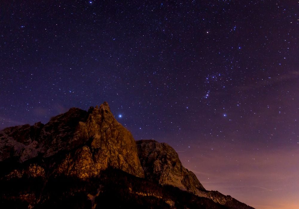 Sterne funkeln am Himmel