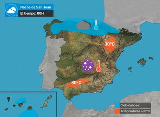 ¿Qué tiempo hará en la noche de San Juan?