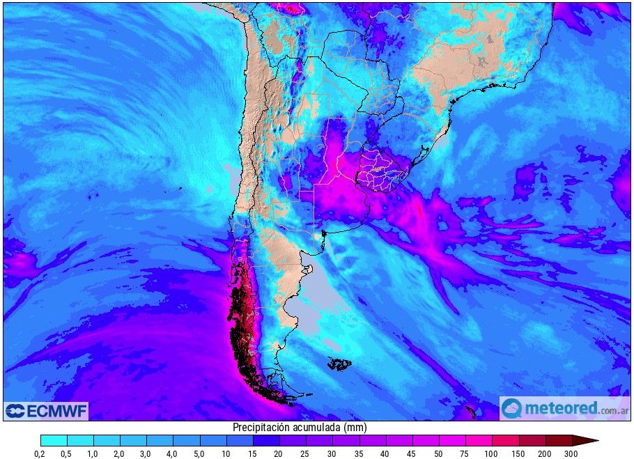 Lluvias Argentina ECMWF
