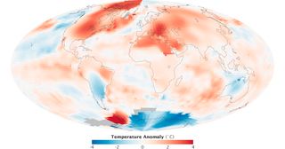 Mapa de anomalías térmicas de un julio especial en 2012