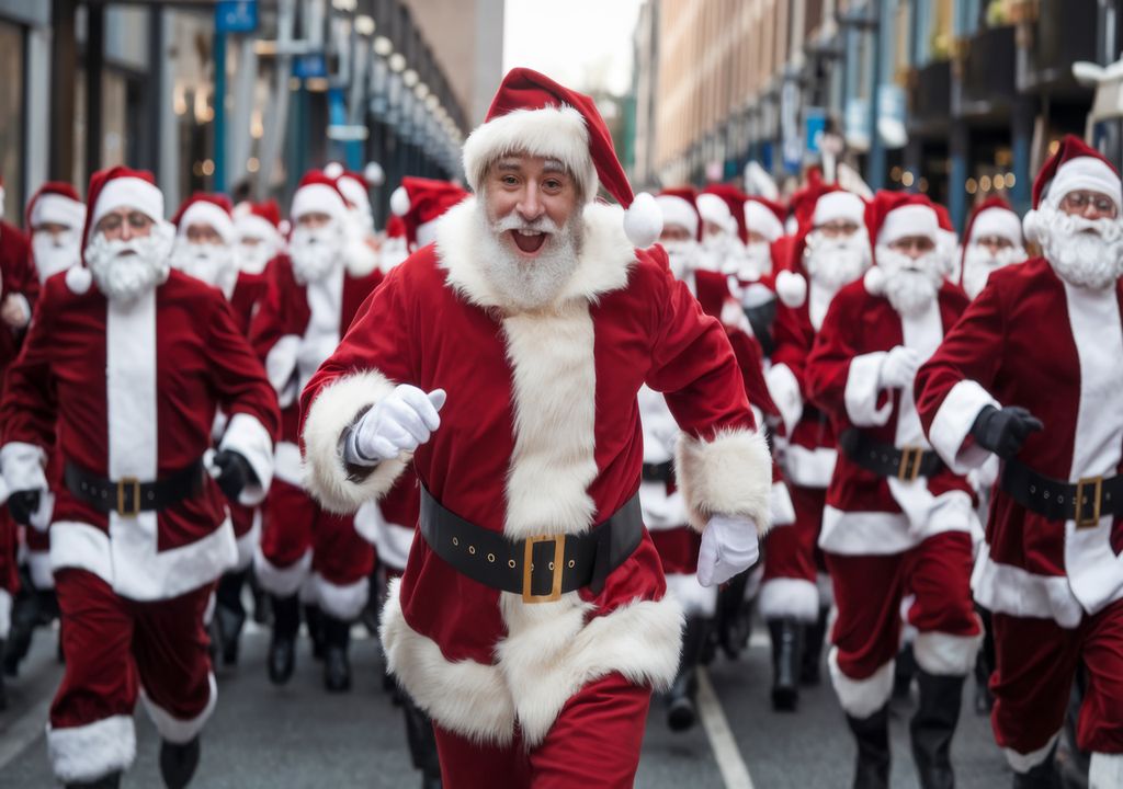 Santa Claus; carrera; navidad; CDMX; fitness