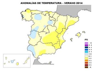 El verano de 2014, según AEMET