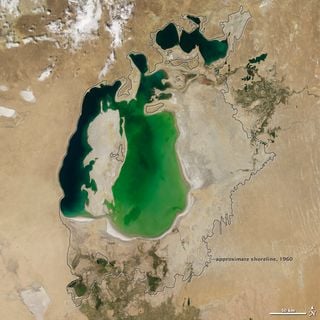 El Mar de Aral pierde a su lóbulo del Este