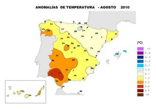 Agosto de 2010, el tercero más cálido de este siglo según AEMET 