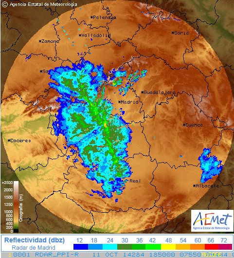 Foto 1: PPI: 11 de octubre 2014 a las 18:50 UTC PPI: 11 de octubre 2014 a las 18:50 UTC