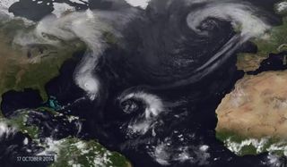 El huracán Gonzalo y borrasca profunda cerca de Canarias: 16-20 octubre 2014