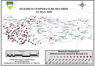 117 récords de temperatura batidos en mayo de 2020 en Turquía