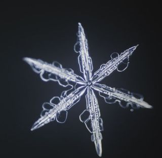 Cómo se forma un cristal de hielo