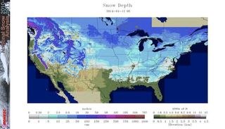 Nieve en 49 estados de los EE.UU.